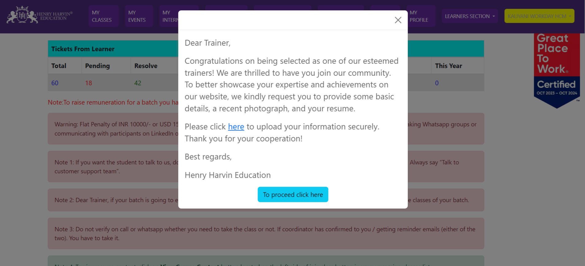 Best Trainer at Henry Harvin